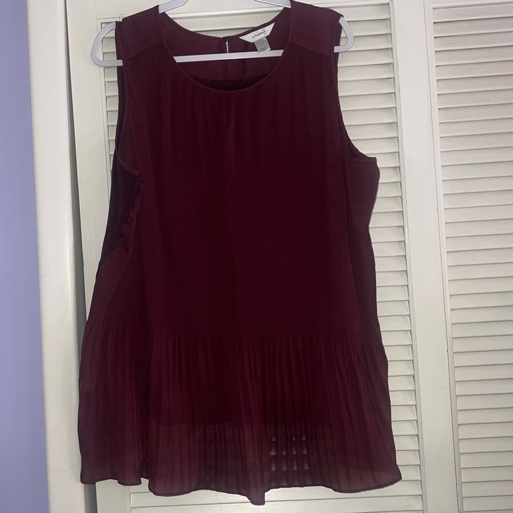 CJ Banks tank/blouse 3X